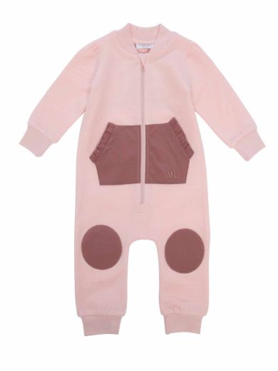 Bilde av WoolLand Bergen overall baby OldPink